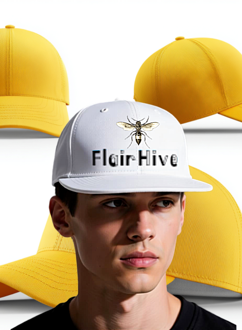 FlairHive White Snap Back