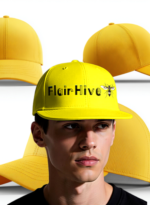 FlairHive Yellow Snap Back